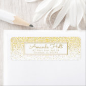 Étiquette Parties scintillant or (En situation)