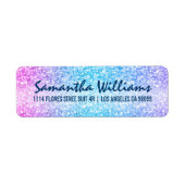 Étiquette Parties scintillant Rétro Colorée Et Étincelle (Devant)