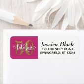 Étiquette Parties scintillant, Script 50 & Fabuleux sur Hot (En situation)