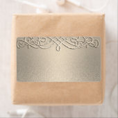 Étiquette Parties scintillant Shimmer Modèle d'or (En situation)