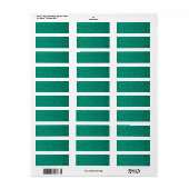 Étiquette Parties scintillant verte (Feuille entière)