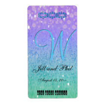 Parties scintillant violette Lanterne Confetti Gla