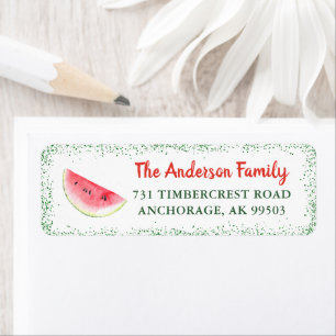 Étiquette Parties scintillant Watermelon Summer Party Adress