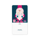 Étiquette Pas de Pékin brillant Noël Père Noël Gnome à et de (Devant)