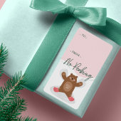 Étiquette Pas De Pékin Ours Bois Angel De Neige À De