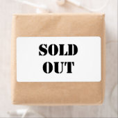 Étiquette Pas de stock (En situation)