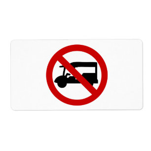 Étiquette PAS DE TAXI Tuk-Tuk ⚠ Panneau de signalisation tha