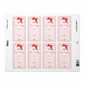 Étiquette Pas De Visite De La Santa Claus À Et De (Feuille entière)