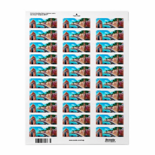 Étiquette Paseo del Morro (Feuille entière)