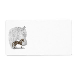 Étiquette Paso Fino Horse Art