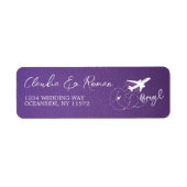 Étiquette Passeport du Brésil pourpre (Devant)