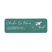 Étiquette Passeport du Brésil Turquoise (Devant)