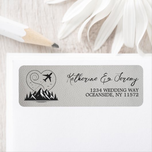 Étiquette Passeport du Colorado Blanc (En situation)