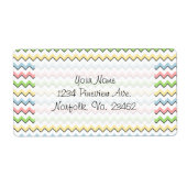 Étiquette Pastel Chevron-Drop Shadow par Shirley Taylor (Devant)