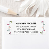 Étiquette Pastel Christmas Lights Holiday Moving Nouvelle ad (En situation)