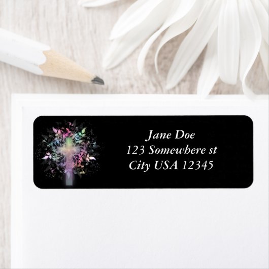 Étiquette Pastel Floral (En situation)