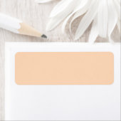 Étiquette Pastel Peach Couleur solide | Classique | Élégant (En situation)