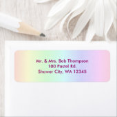 Étiquette Pastel Rainbow (En situation)