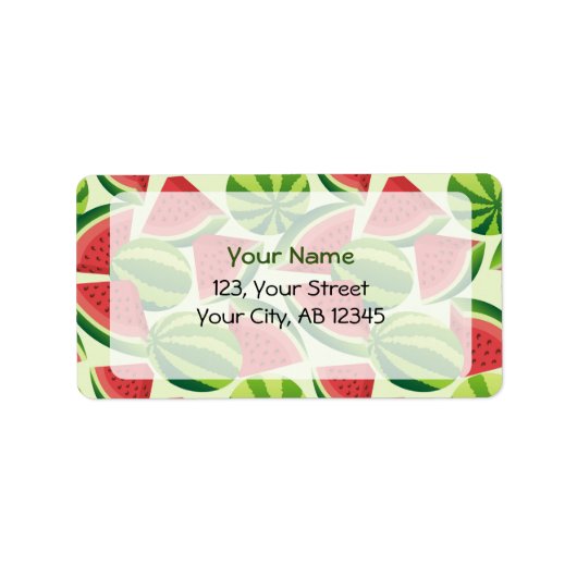 Étiquette Pastèque (Devant)