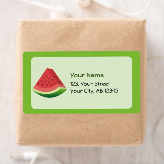 Étiquette Pastèque (En situation)