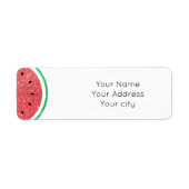 Étiquette pastèque fausse parties scintillant (Devant)