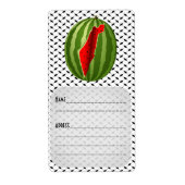 Étiquette Pastèque Palestine - Slice (Devant)