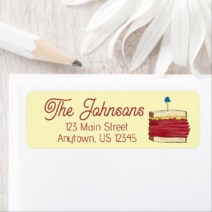 Étiquette Pastrami sur Rye NYC Kosher Jewish Deli Sandwich