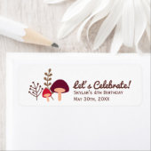 Étiquette Patch de champignon (En situation)