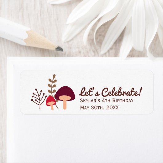 Étiquette Patch de champignon (En situation)