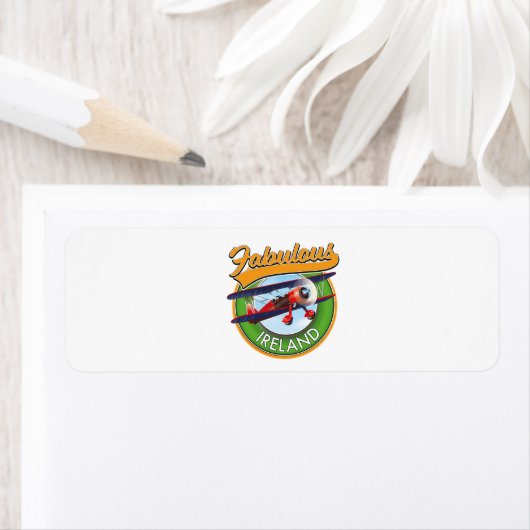 Étiquette patch de voyage en Irlande fabuleux. (En situation)
