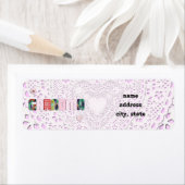 Étiquette Patchwork 'Grand-mère' Sur Dentelle (En situation)