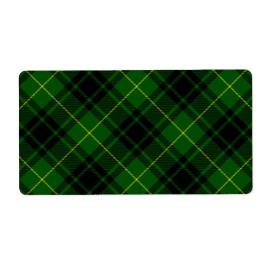 Étiquette Pâte verte de tartan MacArthur (Devant)
