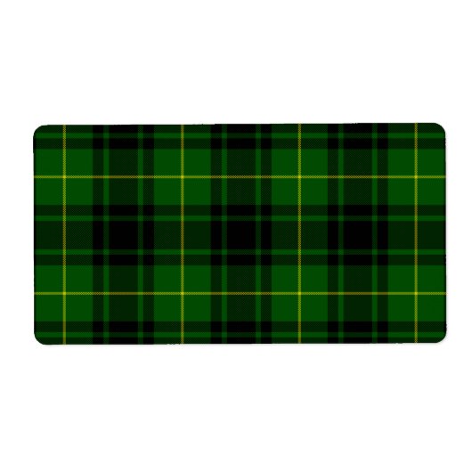 Étiquette Pâte verte de tartan MacArthur (Devant)