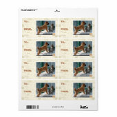 Étiquette Patience, sauterelle. (Feuille entière)