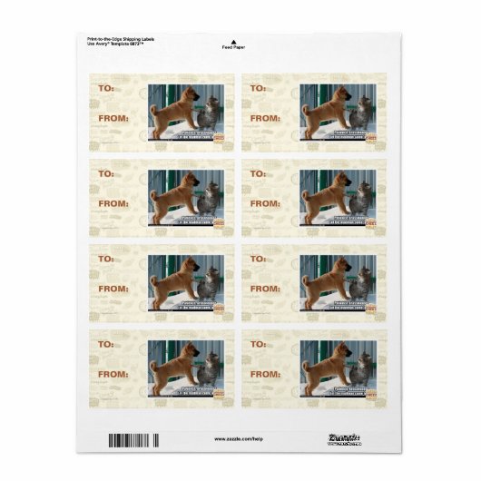 Étiquette Patience, sauterelle. (Feuille entière)