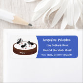 Étiquette Patinage sur glace de fourmis joyeuses sur dessin (En situation)