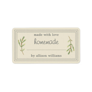 Étiquette Pâtisserie Rustique Maison Pâtisserie Pâte blanc a