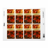 Étiquette pâtissier de la récolte d'automne (Feuille entière)