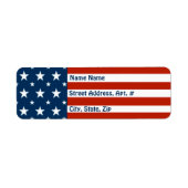Étiquette [Patriotic American] États-Unis Drapeau des étoile (Devant)