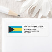 Étiquette Patriotic | BAHAMAS Flag (En situation)