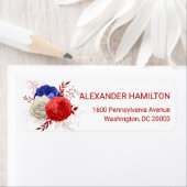 Étiquette Patriotic Bloom Trio (En situation)