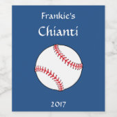 Étiquette Patriotique Baseball Rouge Blanc Bleu Vi (Étiquettes simples)