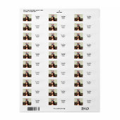 Étiquette Patriotique Mona Lisa - Prêt pour l'indépendance (Feuille entière)