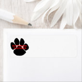 Étiquette patte de nom aussie (En situation)