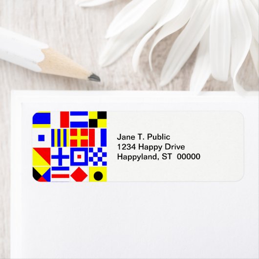 Étiquette Pattern de Colorful (En situation)