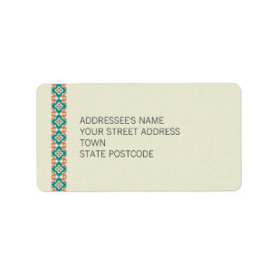 Étiquette Patterns & Borders 3 Address Label