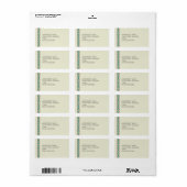 Étiquette Patterns & Borders 3 Address Label (Feuille entière)