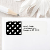 Étiquette Patters de Black White Large (En situation)