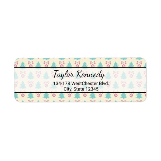 Étiquette Patters de Christmas (Devant)