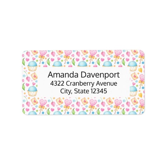 Étiquette Patters de Hearts and Muffins (Devant)